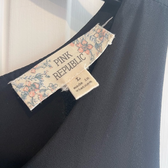 Pink Republic Women’s Little Black Dress Size L Lined Shift Mini Sleeveless - Picture 4 of 7